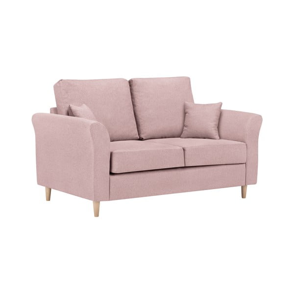 Smooth kétszemélyes rózsaszín kanapé - Kooko Home