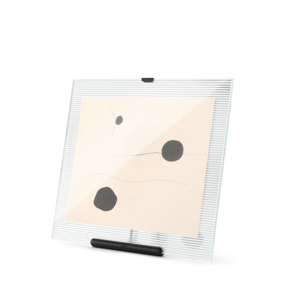 Fekete üveg álló képkeret 26x30,5 cm Flute – Umbra-image-2