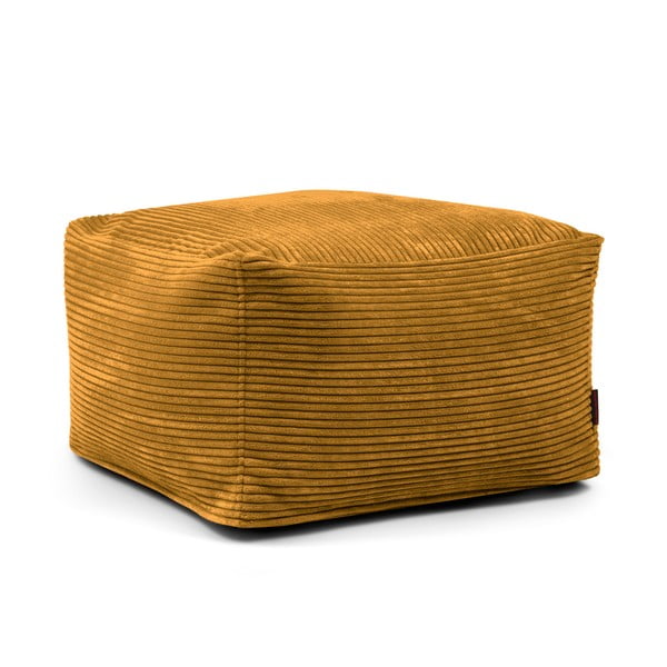 Mustársárga kordbársony babzsákfotel Softbox MooG – SLOWDOWN