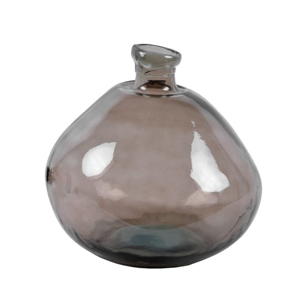 Simplicity barna újrahasznosított üveg váza, magasság 33 cm - Ego Dekor