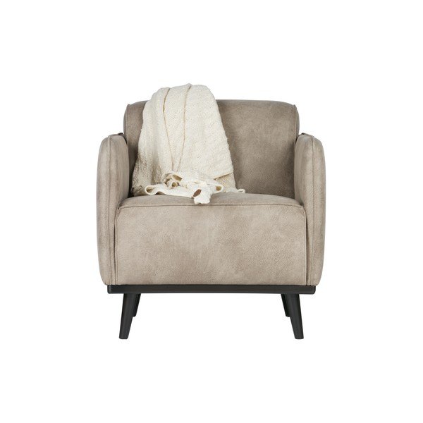 Statement világosszürke műbőr fotel - BePureHome-image-2