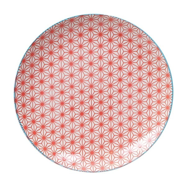 Star piros porcelán tányér, ø 25,7 cm - Tokyo Design Studio