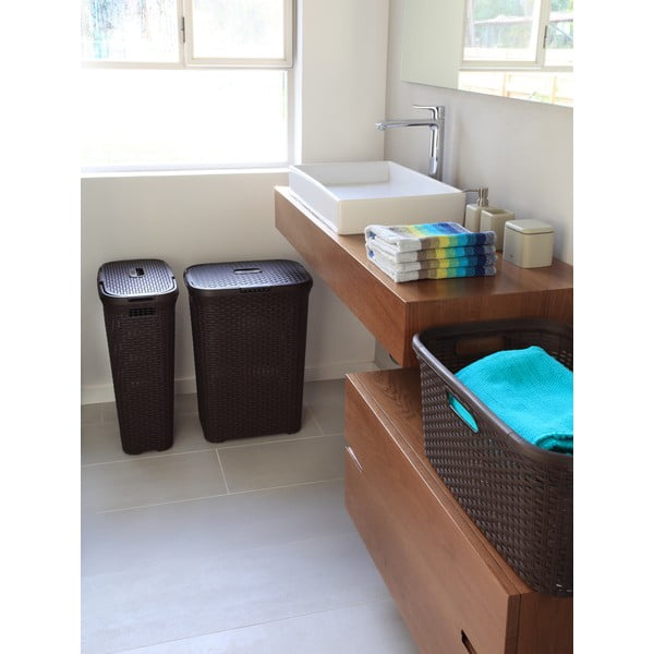 Hamper barna szennyeskosár, 60 l - Curver-image-3