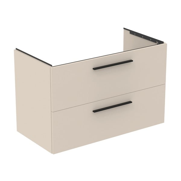 Krémszínű fali mosdó alatti szekrény 100x63 cm i.Life B – Ideal Standard-image-3