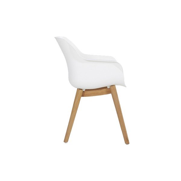 Fehér műanyag kerti szék szett 2 db-os Sophie Teak – Hartman-image-3
