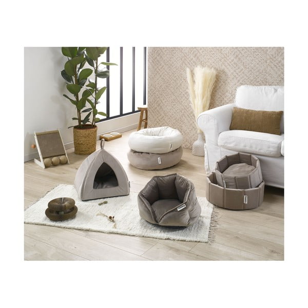 Világosbarna fekhely kutyáknak ø 40 cm – Love Story-image-2