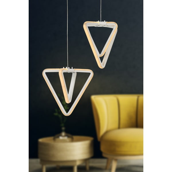 Fehér fém LED függőlámpa ø 20 cm Baris – Squid Lighting-image-1