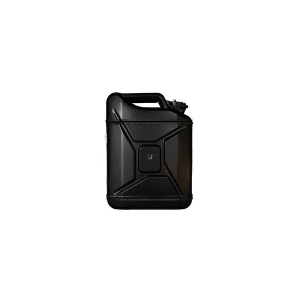 Fekete benzines kanna alakú tároló doboz, 2 pohárral - Designed By Man
