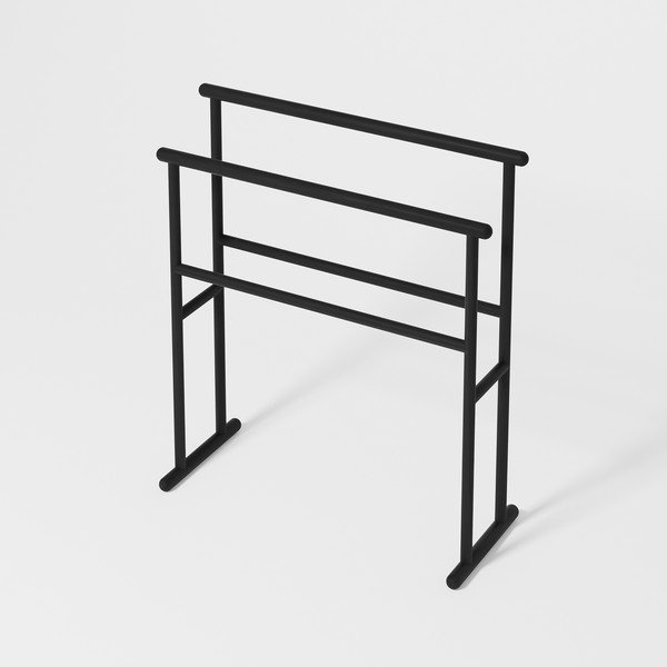 Yoku fekete tölgyfa törölközőtartó állvány - Wireworks-image-1