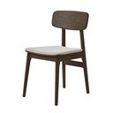 Barna kárpitozott étkezőszék Livo – Unique Furniture