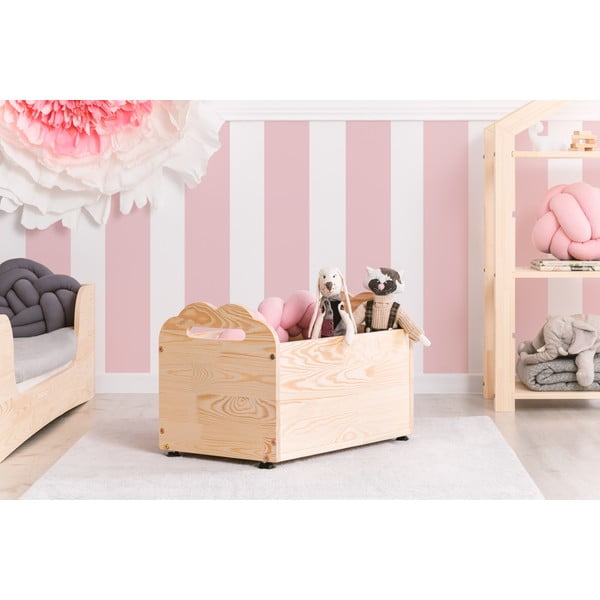 Kutu Coma fenyőfa tárolódoboz, 60 cm - Adeko-image-1