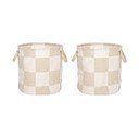 Textil tárolókosár szett 2 db-os ø 32x32 cm Chess – OYOY Living Design