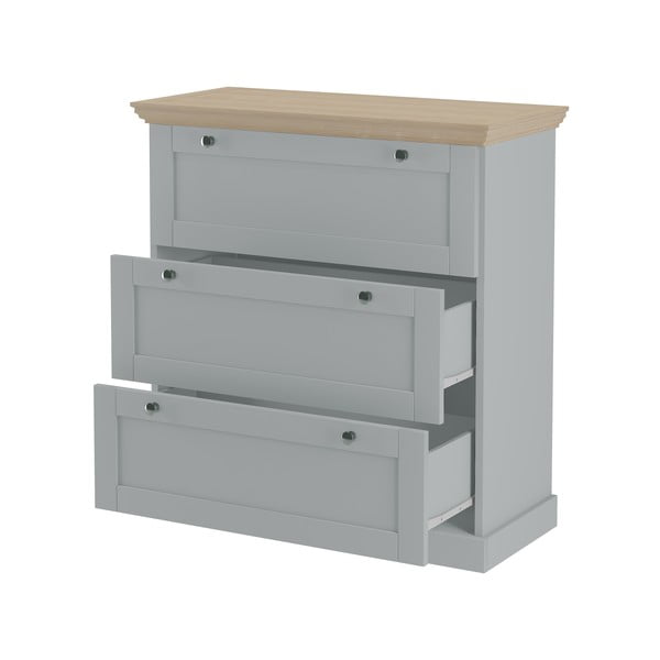 Szürke magas komód 75x80 cm Binz – Støraa-image-2