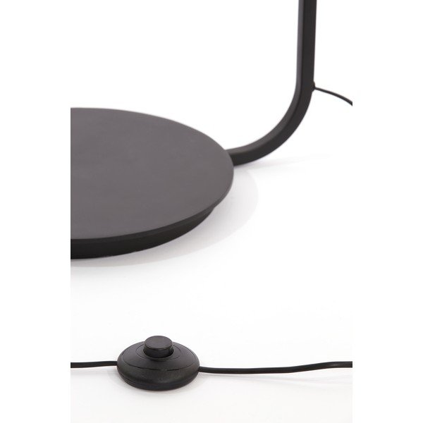 Matt fekete-natúr színű állólámpa textil búrával (magasság 164 cm) Lyra – Light & Living-image-4