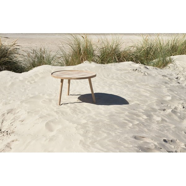 Natúr színű tölgyfa kerek dohányzóasztal ø 70,5 cm Ebern – Villa Collection-image-3