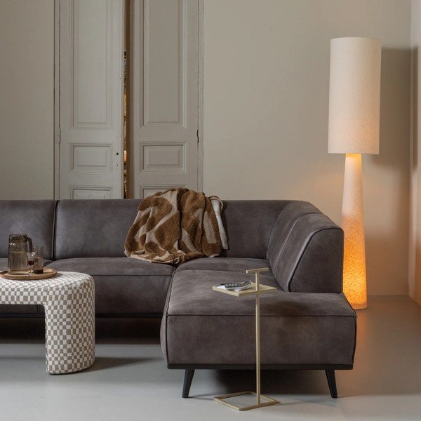 Bézs állólámpa textil búrával (magasság 187 cm) Loft – WOOOD-image-1