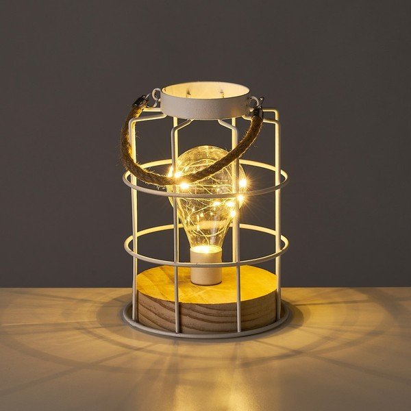 Fehér asztali lámpa (magasság 20,5 cm) – Casa Selección-image-1