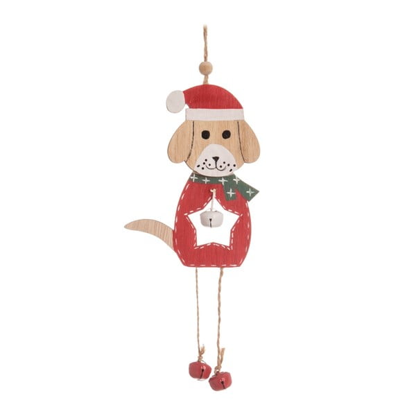 Christmas Dog felakasztható dekoráció fából - Unimasa