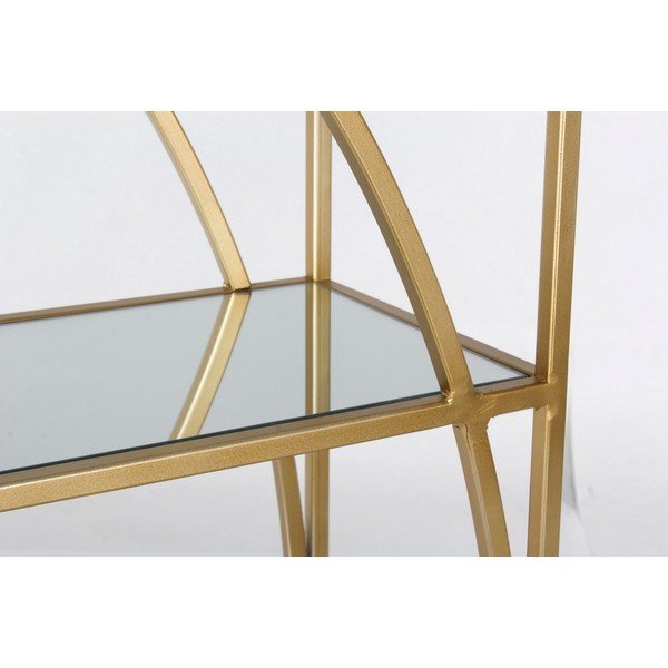 Aranyszínű acél könyvespolc 56x151,5x25 cm Elenor – Bizzotto-image-3