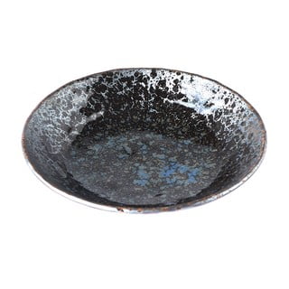 Pearl fekete-szürke kerámia tányér, ø 24 cm - MIJ