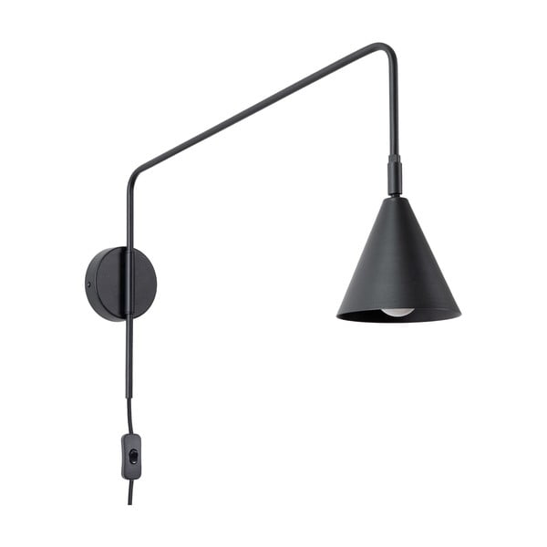 Fekete konnektorhoz csatlakoztatható fali lámpa Zylo – Sollux