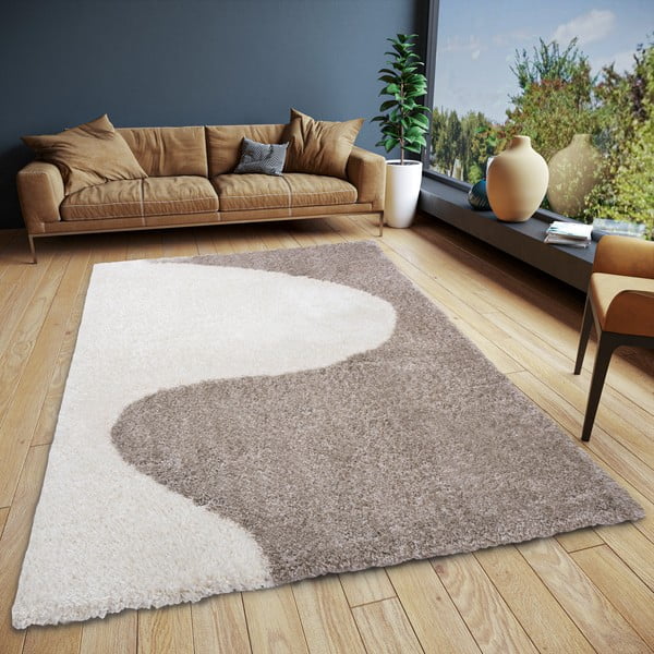 Bézs-krémszínű szőnyeg 120x170 cm – Elle Decoration-image-1