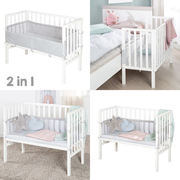 Fehér babaágy 90x45 cm – Roba-image-1