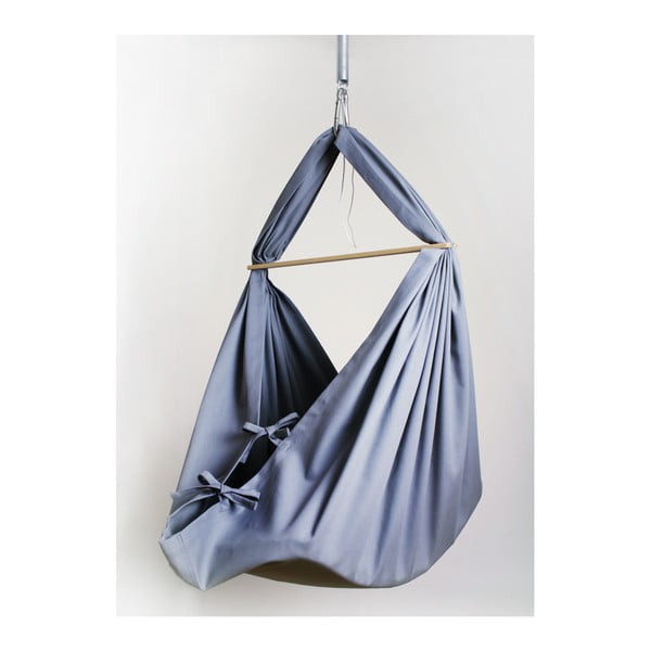 Baby szürke felfüggeszthető pamut bölcső, (0-9 hónap) - Hojdavak-image-1