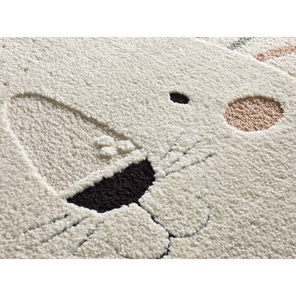 Krémszínű gyerek szőnyeg ø120 cm Clown – Universal-image-2