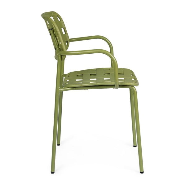 Zöld fém kerti szék szett 4 db-os Clover   – Bizzotto-image-2