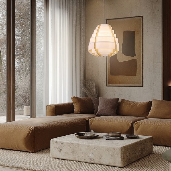 Fehér függőlámpa Nagoja – Candellux Lighting-image-1