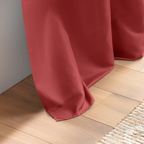 Piros mikroszálas függöny 140x260 cm Absolu – douceur d'intérieur-image-3