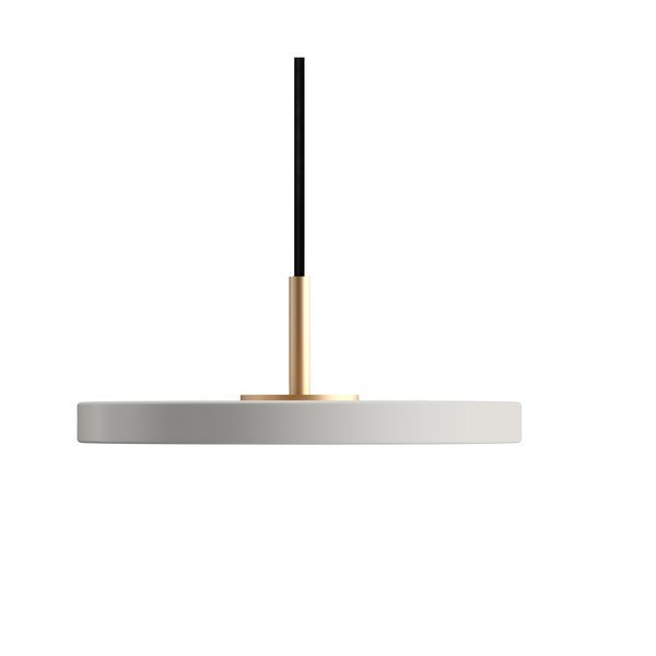 Világosszürke LED függőlámpa fém búrával ø 15 cm Asteria Micro – UMAGE-image-4