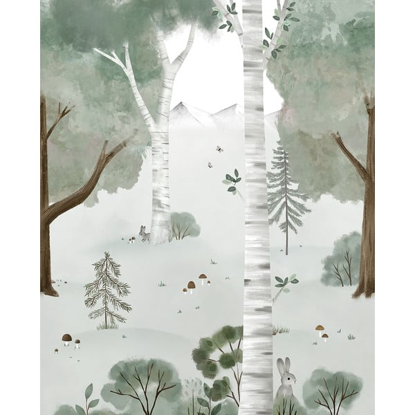 Gyerek tapéta 200 cm x 248 cm Birch Forest – Lilipinso