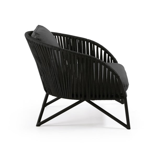 Branzie fekete kerti fotel - Kave Home-image-3