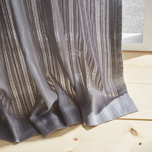 Szürke függöny 229x140 cm Zofia Broderie Anglaise - Pineapple Elephant-image-3