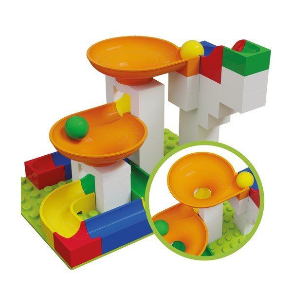 Kiegészítő szett golyópályához, 44 db-os - Hubelino-image-1