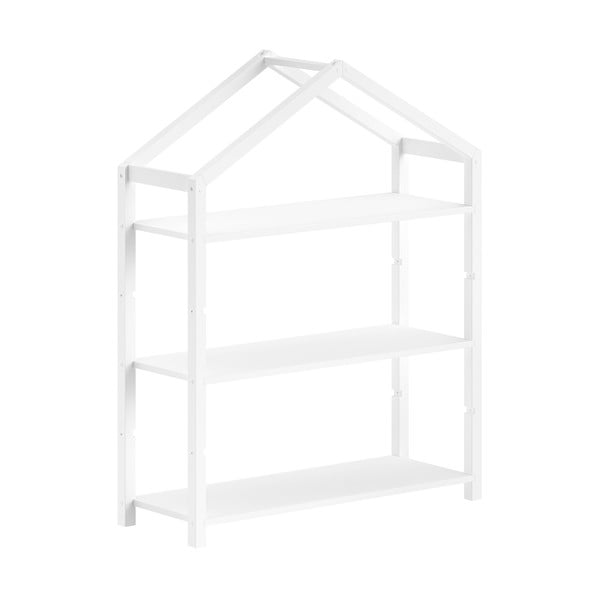 Fehér borovi fenyő gyerek könyvespolc 111x141x40 cm Dallas – Vipack