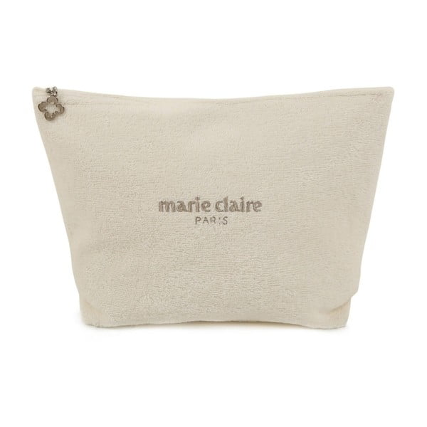 Marie Claire krémszínű kozmetikai táska, hossz 22 cm