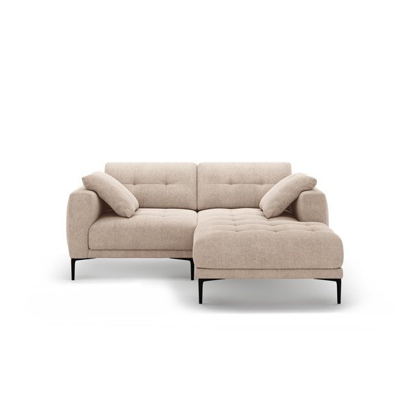 Világosbarna sarokkanapé (jobb oldali-heverő résszel) Bemy – Micadoni 