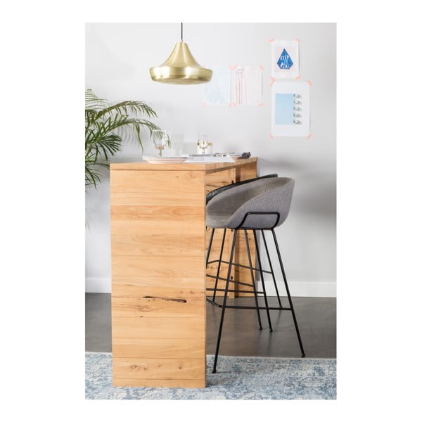 Feston 2 db szürke bárszék, ülésszélesség 65 cm - Zuiver-image-1