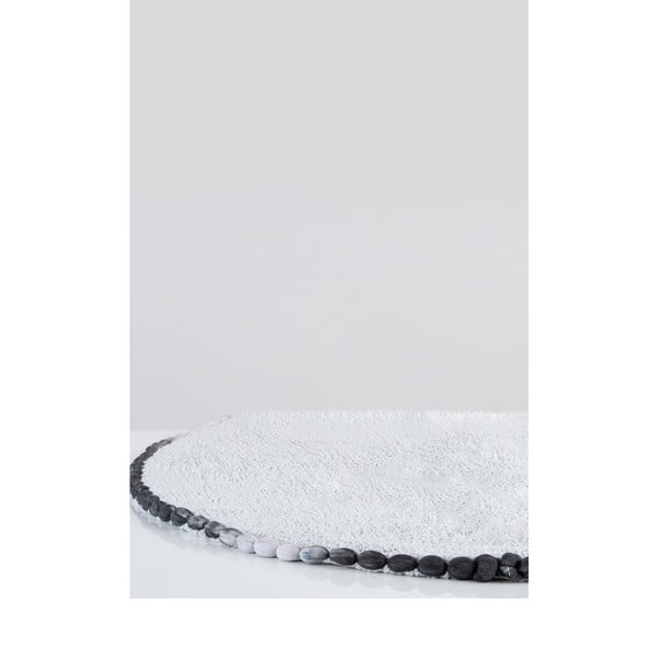 Ronan világoszöld pamut fürdőszobai kilépő, ø 90 cm - Irya Home Collection