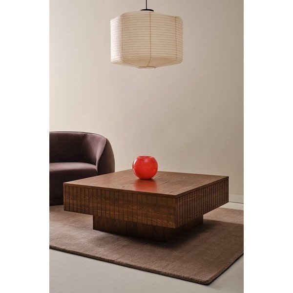 Sötétbarna MDF dohányzóasztal 90x90 cm Furuvik – Jotex-image-1