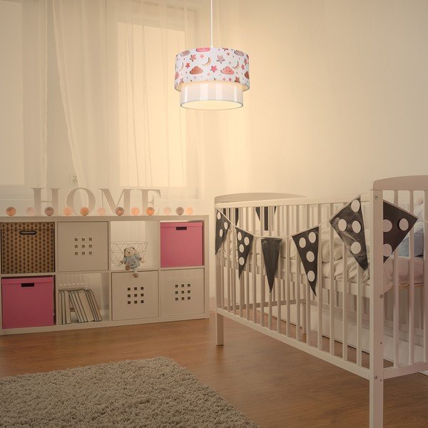 Fehér gyerek lámpa ø 30 cm Kinder – Squid Lighting-image-1