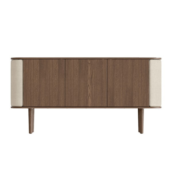 Barna-bézs alacsony komód tölgyfa dekorral 150x75 cm Treasures – UMAGE-image-3