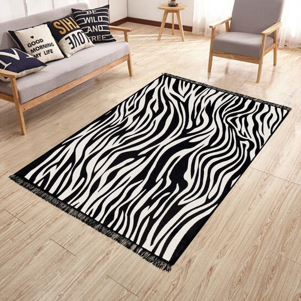 Doube Sided Rug Zebra kétoldalas mosható szőnyeg, 120 x 180 cm - Kate Louise-image-3