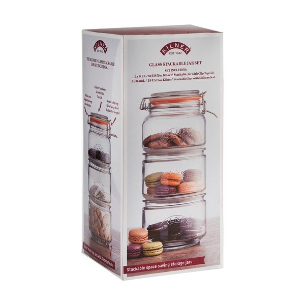 3 db-os üveg ételtároló szett - Kilner-image-1