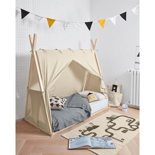 Natúr színű gyerekágy 70x140 cm Maralis Teepee – Kave Home-image-3