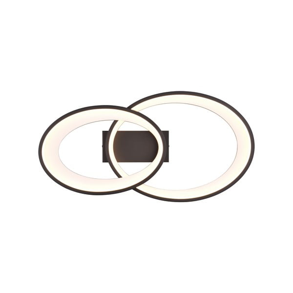 Fekete-fehér LED mennyezeti lámpa 30x57 cm Malaga – Reality-image-2