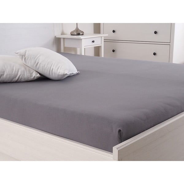 Sötétszürke gumis lepedő 180x200 cm – B.E.S.-image-1